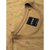 Ombre Printed cotton T-shirt with round neckline - dark olive | Shoptok.si