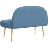  Oblikovana klupa s naslonjačem Plava 110 x 60 x 76 cm | shoptok.hr