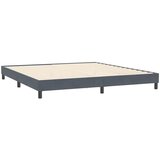 Box spring krevet bez madracem tamnosivi 200x210 cm baršunasti | shoptok.hr