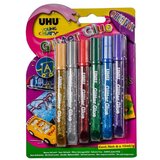 Uhu glitter Glue Original Colours BL 6x10ml Cene