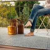 Kayoom RAVNO TKANA PREPROGA 80/150 cm tkano modra | Shoptok.si