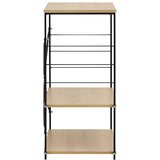 Ormarić za mikrovalnu crni i hrast 60 x 39,6 x 79,5 cm drveni | shoptok.hr