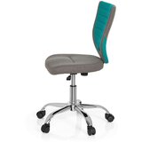 MID.YOU Mladinski Vrtljiv Stol Kiddy Comfort, Siva, Turkizna | Shoptok.si