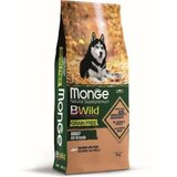 Monge bwild low grain free adult dog food, salmon & pea, 12kg