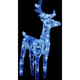  Ukrasni božićni sobovi i sanjke 160 LED žarulja 130 cm akrilni Plava 43 x 11 x 55 cm (2 kom) | shoptok.hr