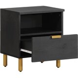 Maison Chic Nočna omarica - Nočna miza črna 40x33x46 cm inženirski les, (21689736) | Shoptok.si