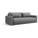 Cosmopolitan Design Siva raztegljiva sedežna garnitura s prostorom za shranjevanje 238 cm Belfast – | Shoptok.si
