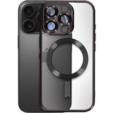 AVIZAR Ohišje MagSafe za iPhone 16 Pro Max Silikonski kromirani okvir, Črna, (5000012052) | Shoptok.si