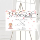  TABLA DOBRODOŠLICE krst in rojstni dan TABKROJ 05 | Shoptok.si
