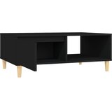  Stolić za kavu crni 90 x 60 x 35 cm od konstruiranog drva | Eponuda.ba