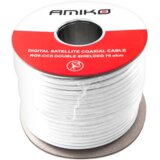 Amiko Koaksijalni kabel RG-6, CCS, 90dB, 100 met., motalica - RG6/90db - 100m REEL Cene