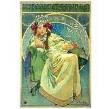 Reprodukcija slike Alfons Mucha - Princess Hyazin, 60 x 40 cm