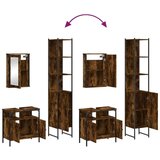 vidaXL 3-dijelni set kupaonskog namještaja boja hrasta drveni | shoptok.hr