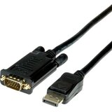 Value DisplayPort / VGA adapterski kabel DisplayPort vtič\, VGA 15-polni vtič 3.00 m črna 11.99.5803 DisplayPort kabel, (20415281) Cene
