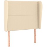  Uzglavlje s ušima krem 93x23x118/128 cm od tkanine | shoptok.hr