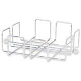  Stalak za salvete Srebrna Metal 19 3 x 6 5 x 19 3 cm (6 kom.) | shoptok.hr