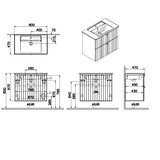 Vitra ROOTG80WINTS Root Groove 80 x 47 cm umivalnik z omarico | Shoptok.si