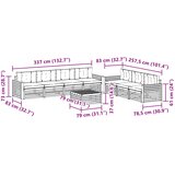  Set vanjskih sofa 8 kom. Prirodna i antracit | shoptok.hr