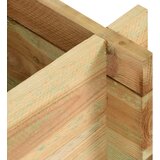  Podignuti vrt za povrće Zelena 80 x 80 x 32 cm Masivna borovina | shoptok.hr