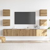  6-dijelni zidni TV ormarić Artisan hrast izrađen od drva | Eponuda.com
