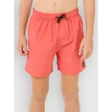 Offset Volley Kids Boardshorts washed red