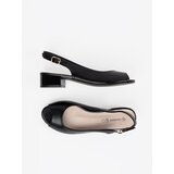 GOODIN Black elegant low-heeled sandals | Shoptok.si