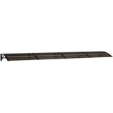 Nadstrešnica za vrata crna 400 x 75 cm polikarbonatna | shoptok.hr