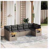 vidaXL 7-dijelni set vrtnih sofa sivi od poliratana | shoptok.hr
