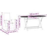 vidaXL 7-dijelni vrtni set za blagovanje antracitno drvo akacije | shoptok.hr