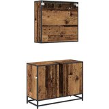vidaXL Komplet pohištva za kopalnico 2 pcs Star les 80 x 33 x 60 cm | Shoptok.si