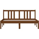  Za krevet od masivnog drva smeđa boja meda 140 x 190 cm | shoptok.hr