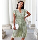 UR/CEO Green pleated floral dress Viminale | ePonuda.com