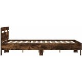  Okvir za krevet s uzglavljem boja hrasta 140x190 cm drveni | shoptok.hr