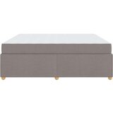  Konstrukcija postelje z vzmetnico Taupe 180 x 200 cm blago | Shoptok.si