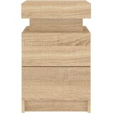  Noćni ormarići s LED svjetlima 2 kom boja hrasta 35x39x55 cm | shoptok.hr