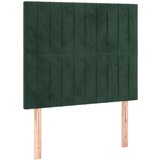  Box spring postelja z vzmetnico LED tem. zelena 90x190 cm žamet | Shoptok.si