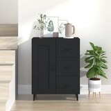  Komoda crna 69,5 x 34 x 90 cm od konstruiranog drva | shoptok.hr