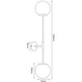  Zidna svetiljka GLAME 2xE27/15W/230V | Eponuda.com