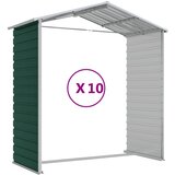  Vrtno spremište zeleno 191 x 895 x 198 cm od pocinčanog čelika | shoptok.hr