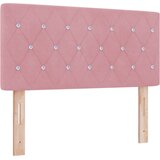  LED Box Spring Krevet Ružičasta 120 x 200 cm Baršun | shoptok.hr