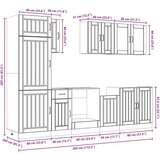  8-dijelni set kuhinjskih ormarića Kalmar konstruiranog drva | shoptok.hr