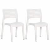 Maison Chic Vrtni Stoli - Stol za vrt 2 kosa bel poliuretan JS494, (21878741) | Shoptok.si