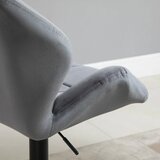  Set od 2 barske stolice tapecirane metalni okvir naslon baršunasti izgled podesiva visina 360° | shoptok.hr