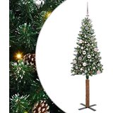vidaXL Ožja jelka med 150 LED Zelena in Bela 150 cm PVC in trden bor | Shoptok.si