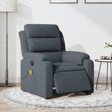 Maison Chic Električni masažni naslanjač - Relax naslanjač temno siv žamet, (22062345) | Shoptok.si