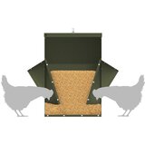  Hranilica za piliće Maslinasto zelena 40,5 x 45 x 41 cm | shoptok.hr