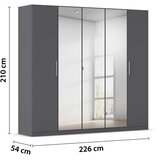 home24 OMARA S KLASIČNIMI VRATI, siva | Shoptok.si