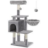 Songmics Večnivojsko mačje drevo, 110 cm Cat Tower, Cat Condo, svetlo sivo PCT52W, (21157940) | Shoptok.si