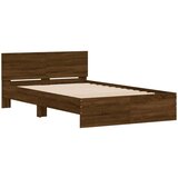  Okvir kreveta s uzglavljem smeđa boja hrasta 120x200 cm | shoptok.hr