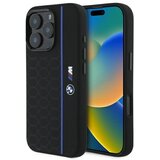 BMW SILIKONSKI OVITEK HEXAGON BLUE LINE ZA MAGSAFE ZA IPHONE 16 PRO MAX - ČRN, (21897164) | Shoptok.si